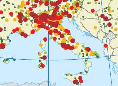 Italia) Industria (Brindisi, Taranto e Sassari) Si stima che le emissioni maggiori di NO x per il 2010 siano riferibili