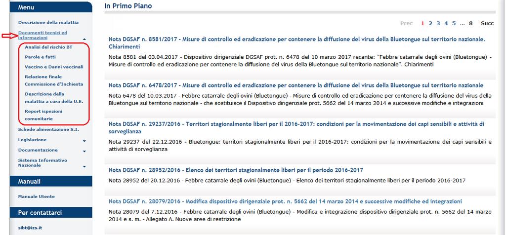 scaricare la documentazione per le seguenti voci: Analisi del rischio BT Parole e fatti Vaccino e Danni vaccinali