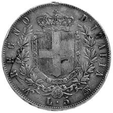 40 AG BB+ 45 1888 1884 5 Lire 1870 R - Pag.
