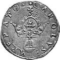 1 2 figg. 1-2 - Modelli milanesi per il Monferrato. Casale Monferrato, reggenza di Álvaro de Luna per Carlo V d Asburgo (1533-1536), mezzo bianco (?