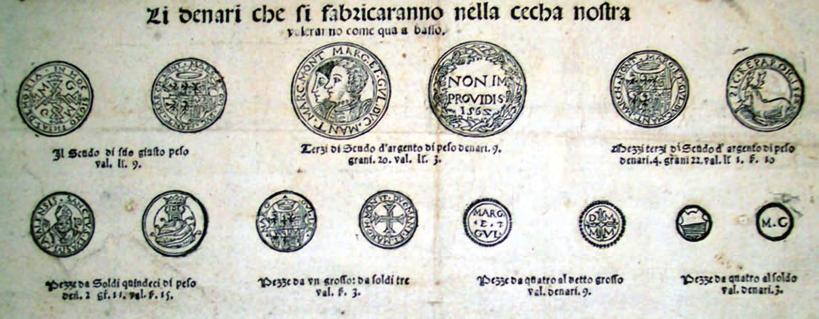 Particolare tratto dalla grida del 20 ottobre 1562: stemma completo di Margherita