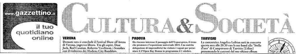 IL GAZZETTINO Piemme articolo del 13 settembre 2014- pag.