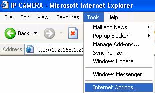 6.2 Setup opzionali per microsoft IE A.