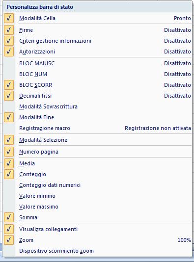 : In basso a destra compaiono i risultati prima di aver effettuato qualsiasi tipo di operazione