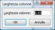 Microsoft Excel 2007 Inserendo testo, numeri e formule lo spazio standard messo a disposizione da Microsoft Excel 2007 può essere insufficiente o eccessivo.