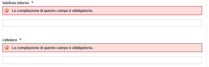 Terza fase: controllo e invio del modulo 6. Terminata la compilazione, cliccando su in basso a destra il sistema esegue un controllo sulla completezza dei dati inseriti.