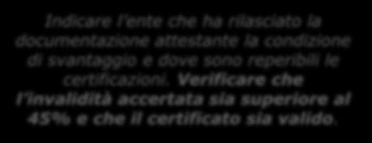 e dove sono reperibili le certificazioni.