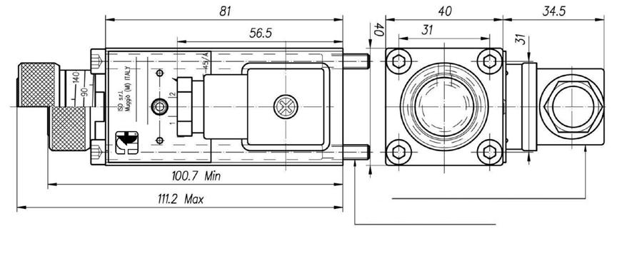 FT-IPNB PRESSOSTATO A PISTONCINO La versione IPNB è caratterizzata da una costruzione con corpo in alluminio con trattamento di anodizzazione rossa che rende il design del componente particolarmente