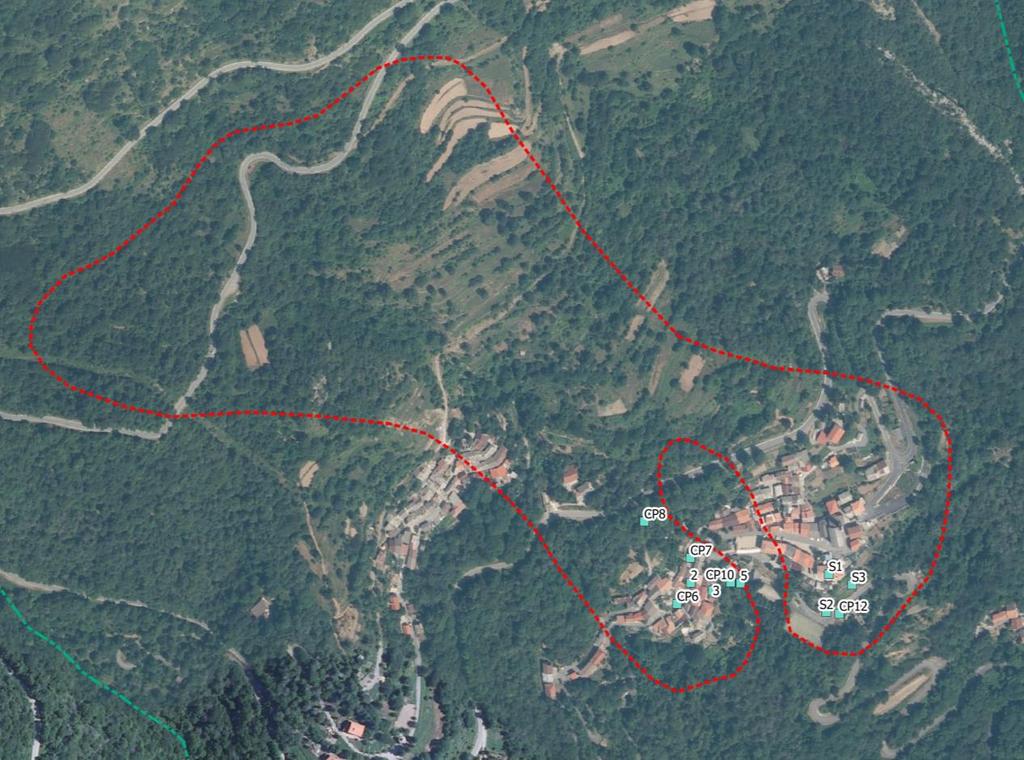 I siti monitorati in val Tanaro Caprauna - Concentrico Frana
