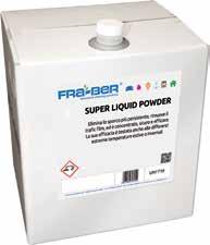 PRELAVAGGIO MONOCOMPONENTI SUPER LIQUID POwDER Super Liquid Powder è un sistema di prelavaggio concentrato ne polvere ne liquido dalla consistenza mai vista e dalle caratteristiche innovative.