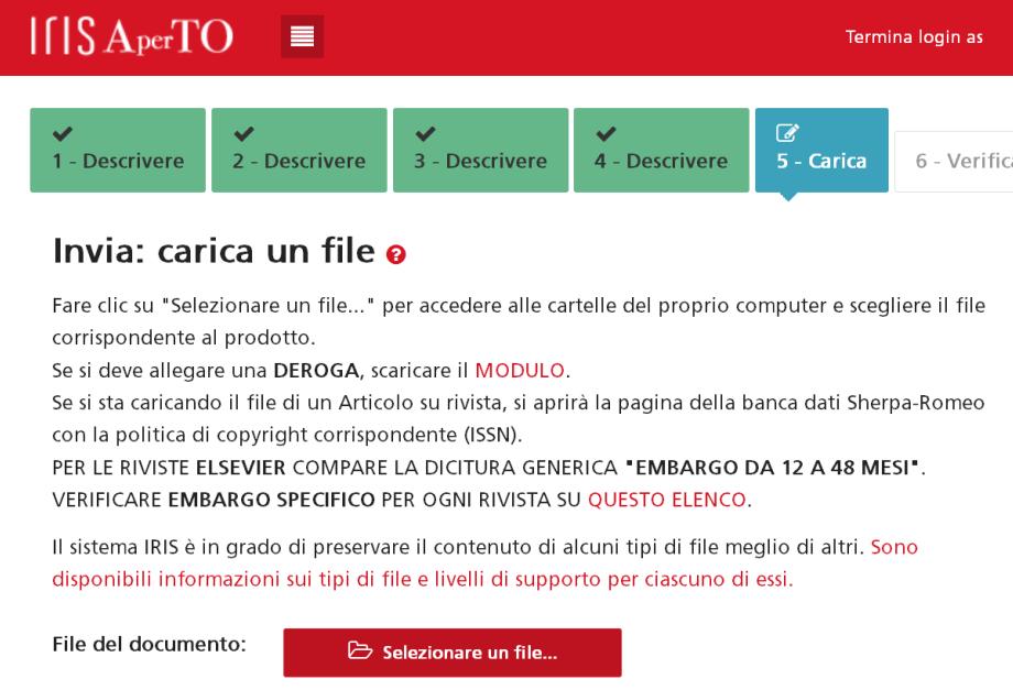 Homepage, sezione Strumenti Al passo 5