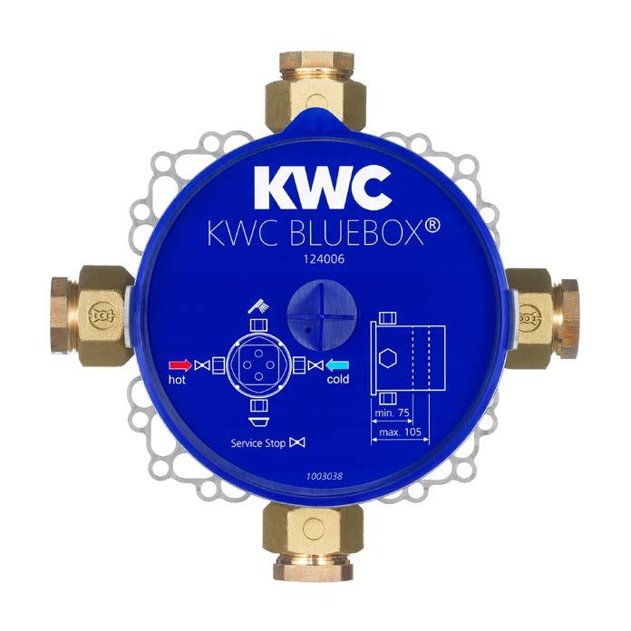 Bagno KWC BLUEBOX KWC BLUEBOX La bellezza non è sempre visibile agli occhi: da dietro le quinte, KWC BLUEBOX consente di realizzare in maniera semplicissima soluzioni a incasso perfette.