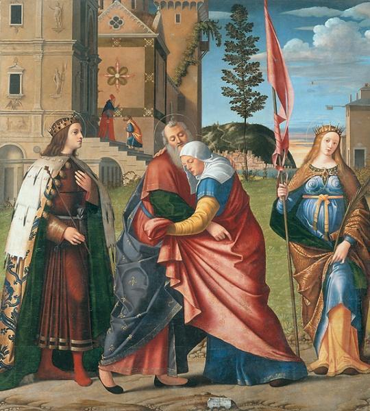 giugno 1526) L'incontro di Anna e Gioacchino,