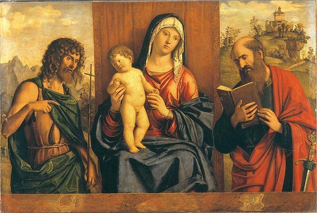 La Madonna col Bambino tra il Battista e S.