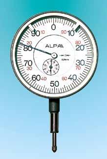 Dial indicator ø 58 CB0261 0 1 A 42,8 B 60,7 C 57,4 Comparatore millesimale ø 58. Comparatore analogico millesimale ø 58. Corsa 1. Gambo in acciaio inossidabile e puntalino in metallo duro.