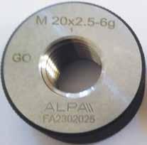 Thread calipers metric coarse pitch (M) Calibri filettati metrico passo grosso (M). In acciaio temperato. Thread calipers metric coarse pitch (M). In hardened steel.