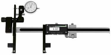 digital caliper with DIAL gauge Section A B AA120200 30 200 x 60 18 x 4 325 55 AA120300 30 300 x 80 435 22 x 5 AA120500 30 500 x 80 635 - Display LCD - Acciaio inossidabile temprato - Conversione