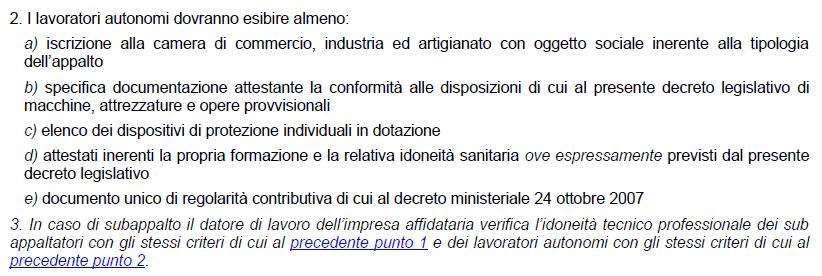 7 Idoneità tecnico professionale e formazione addestramento la parola FORMAZIONE