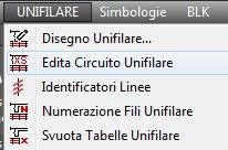 13 Passo 5: Modifica dei Circuiti Unifilari E possibile fare alcune modifiche ai circuiti unifilari disegnati, scon la seguente procedura.