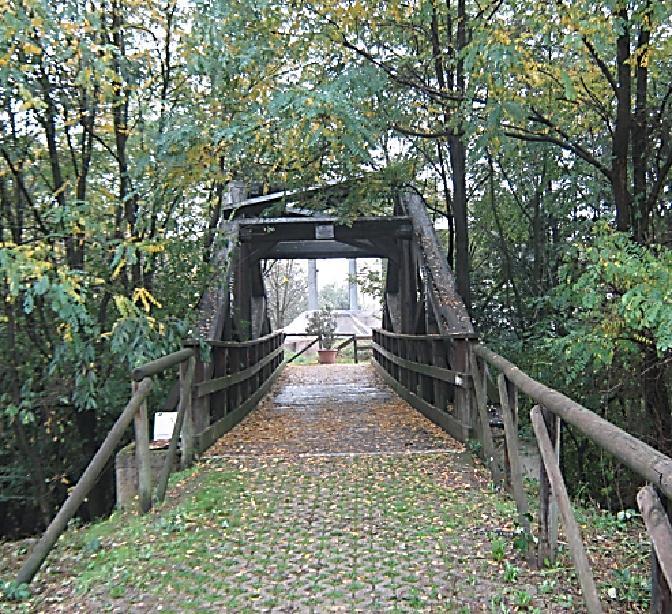 Realizzazione di un nuovo ponte ciclabile in acciaio Il Parco delle Groane aveva realizzato circa 10 anni fa, nel territorio del Comune di Cesate