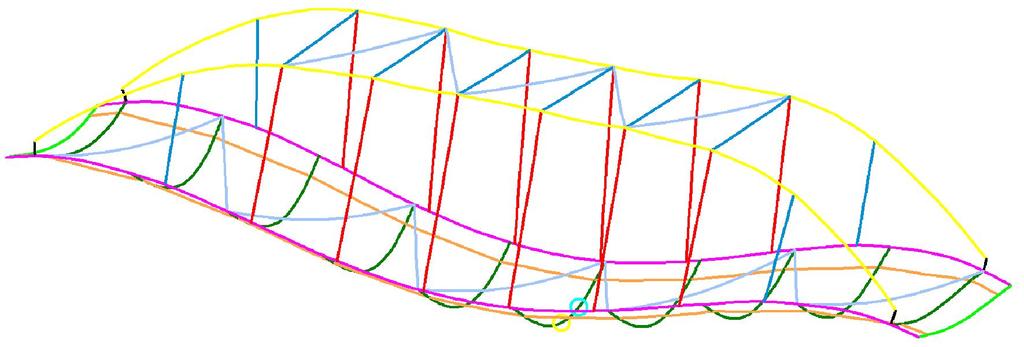 Al fine di valutare lo stato tensionale e deformativo della struttura è stato creato un modello tridimensionale utilizzando il software DOLMEN Acciaio, sviluppato e distribuito da CDM DOLMEN di
