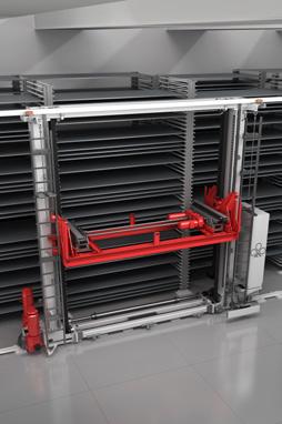 I magazzini automatici per lastre e fogli di lamiera sono sistemi di stoccaggio in cui le unità di carico vengono movimentate attraverso dei trasloelevatori che scorrono su rotaia, con configurazione