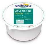 5/2 kg kg 2 4% 731 Mascarpone 500g Granarolo Vaschetta 250/500g kg 6 4% 272 Mascarpone Senza Lattosio