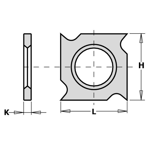 605 Coltelli per incastri in HM Disposable for cutting edges knives