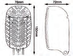 LHT HIGH BEAM LOW BEAM LEFT HAND RHT RIGHT HAND SIDELIGHT Faro da lavoro a 6 LED 9-2V 1 Faro da lavoro a 5 LED