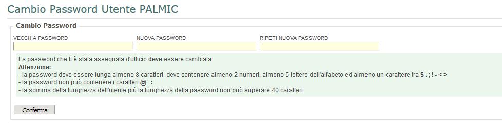 1.1.3 Cambio password A questo punto l'utente OPERATORE deve accedere al portale di Azienda Digitale (www.aziendadigitale.