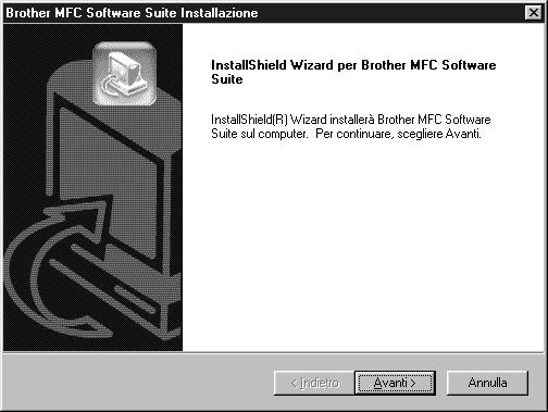 exe dalla root directory del CD- ROM Brother.) 3. Fare clic su Installa Software. 4. Fare clic su MFC Software Suite in Applicazione Principale. V. Nota*1. 5.