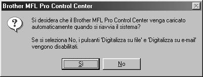 (Stessa procedura indicata per gli utenti Windows 95/98/98SE/Me/ 000 Step 3., 1-11) Step. Collegamento dell MFC al PC con cavo parallelo. 1. Selezionare Sì per riavviare il computer e fare clic su Fine.