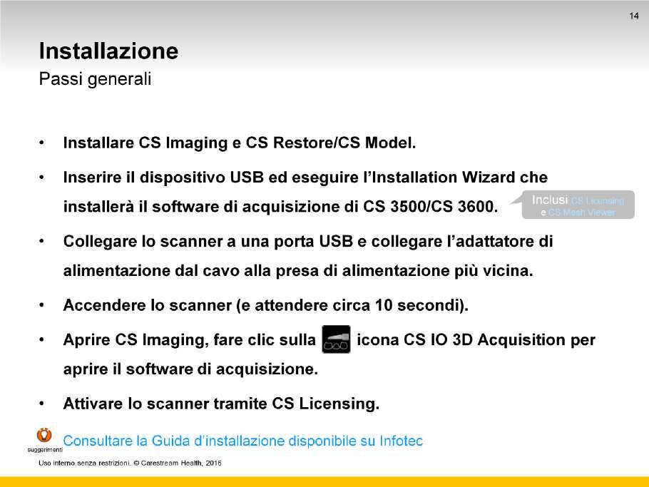 CS Licensing e CS Mesh Viewer sono installati automaticamente dall