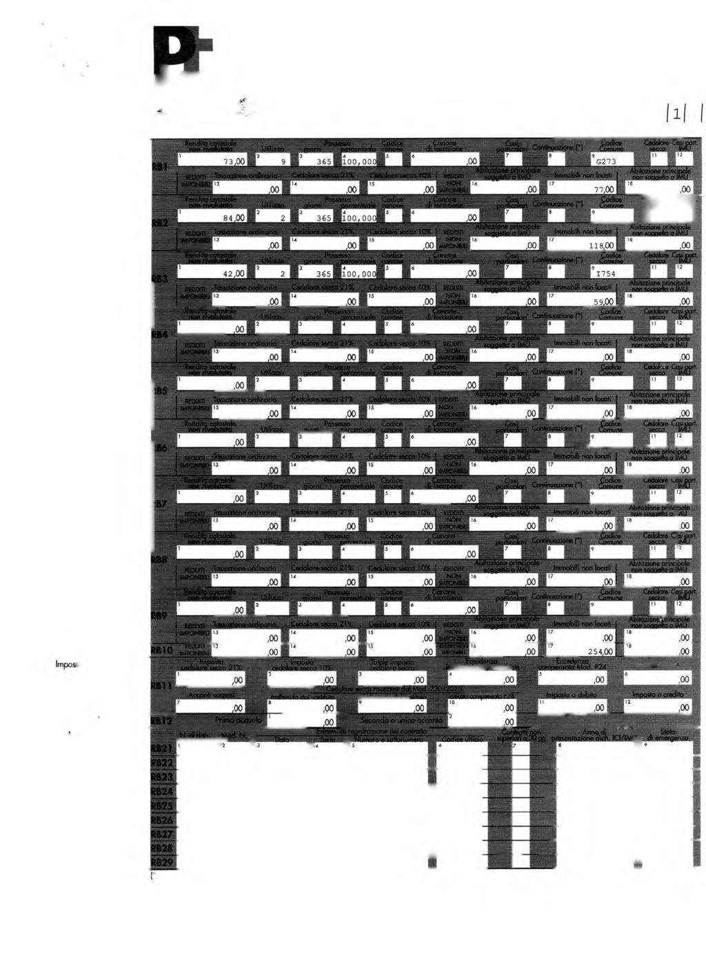 CODICE FISCALE PERIODO D'IMPOSTA 2014 1 PEHDNE PERSONE FISICHE 1 >2015 ^ 0 1 i 2 ^ g e n z i a l à Q