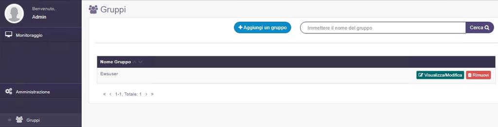 Amministrazione Nota: i manager del gruppo sono gli utenti in grado di accedere a tali messaggi. È possibile rimuovere la gestione di un gruppo dall'elenco.