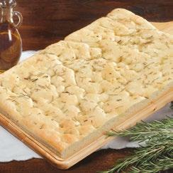 Focaccia ligure al rosmarino Farina di grano tenero tipo 0, acqua, olio extra-vergine di oliva, strutto di puro suino, lievito naturale, sale, fiocchi di patate, farina di cereali maltati, rosmarino.