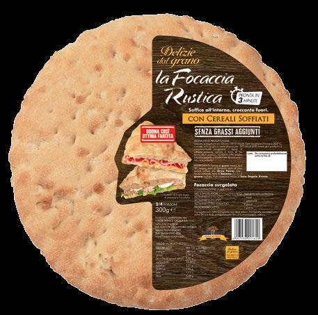 Focaccia rustica con cereali soffiati a -8 C o inferiori FD26X8C d.