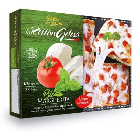 Rettangolosa Margherita Soffice e leggerariccamente farcita con doppia mozzarella.