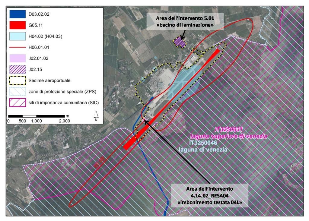 Pressioni, minacce, attività H04.02 Immissioni di azoto e composti dell azoto H04.03 Altri inquinanti dell aria D03.02.02 Rotte e canali per navi da trasporto e passeggeri, da crociera e traghetti J02.