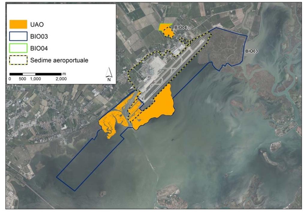 Figura 3-5 Unità ambientali omogenee (UAO) per il