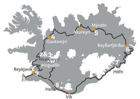 Self drive tour Paesaggi d Islanda 10 giorni PARTENZE: dal 1 luglio al 15 agosto escluso il sabato Perché scegliere questo tour: Con una facile e veloce "upgrade" della vostra auto da un 2WD a un 4WD