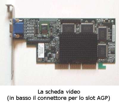 LA SCHEDA VIDEO La scheda video o adattatore grafico (Video Graphic Adapter o VGA) consente di visualizzare sullo schermo del monitor le informazioni elaborate dalla CPU.