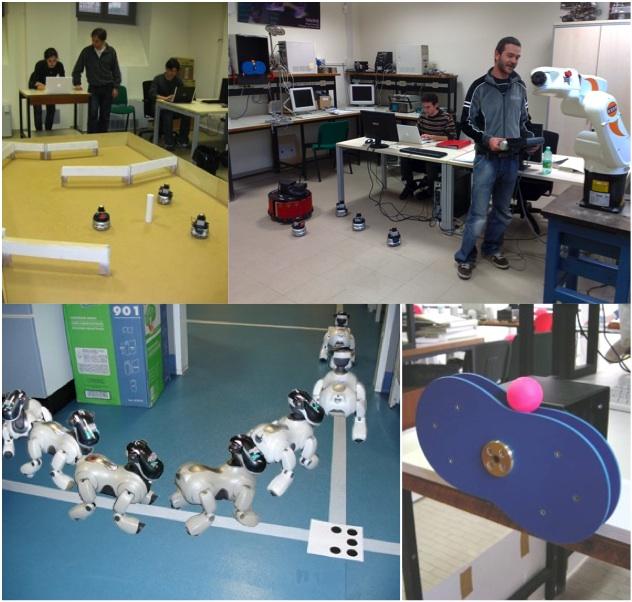 aree di ricerca robot modeling, planning and control robot manipulators and mobile robots vision-based control sensor-based exploration networked robots human-robot