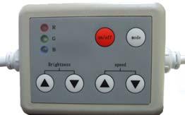 CONTROLLER PER LED STRIP IN TENSIONE Pagina 34 Controller rgb via radio codice 110202 Dimensioni 130 x 65 x 25 mm peso 185 g.