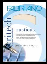 92 UFFICIO Linea Writech Rusticus Carta naturale, morbida, dalla superficie leggermente marcata. Unica nella sua qualità. Per stampa laser e inkjet.