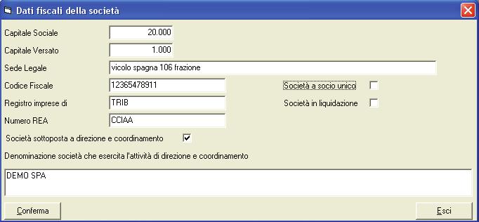 Bollettino - 97 È stato aggiunto un controllo qualora siano stati compilati i dati in Variazione Società ed in particolare, nel caso in cui si attivi il flag Società