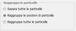 L utente deve scegliere quale criterio di esclusione preferisce selezionando una della voci disponibili (minore di MQ oppure percentuale minore del) e poi inserire il valore del limite nel