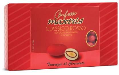 MINI CLASSICO ROSSO MAXTRIS CLASSICO VERDE MAXTRIS BANANA SPLIT cioccolato fondente e da uno strato di