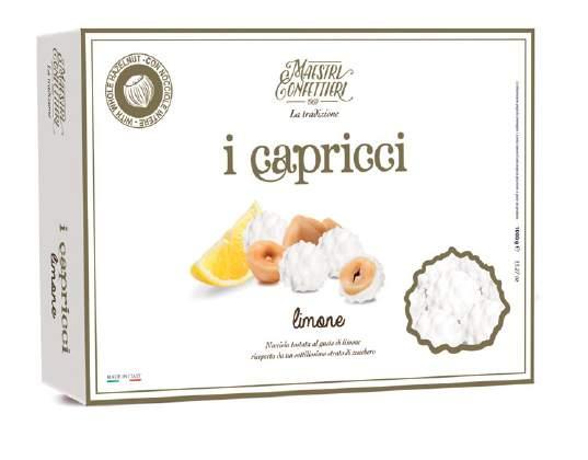 i capricci novità I CAPRICCI AL LIMONE BIANCHI Nocciola tostata al gusto di limone ricoperta da