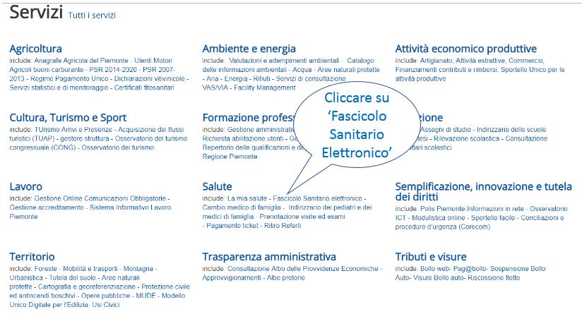 3. Cercare, all interno della sezione